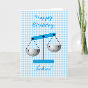 Carte Joyeux anniversaire, Libra !