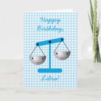 Carte Joyeux anniversaire, Libra !