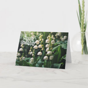 Carte Joyeux Anniversaire Lily des Fleurs de Vallée
