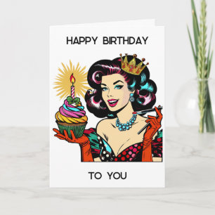 Carte Joyeux anniversaire M. (Remplissez le nom) Flirty 