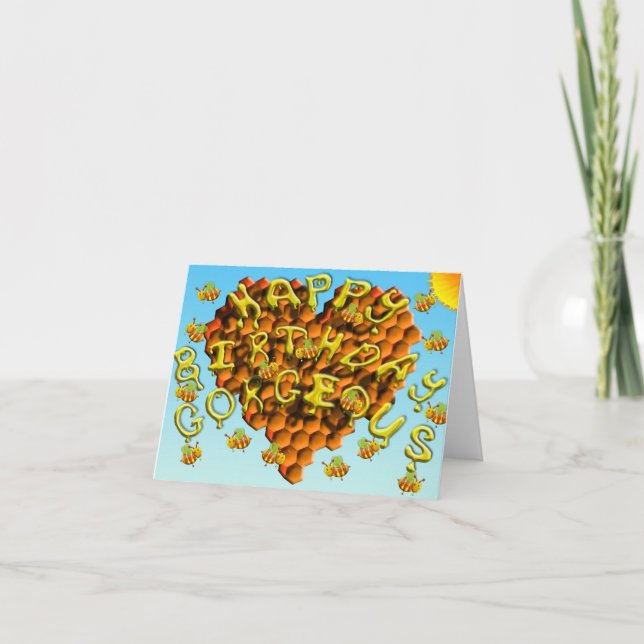Carte joyeux anniversaire magnifique (Devant)