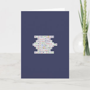 Carte Joyeux anniversaire - Mahjong