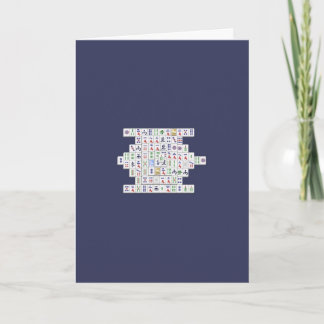 Carte Joyeux anniversaire - Mahjong
