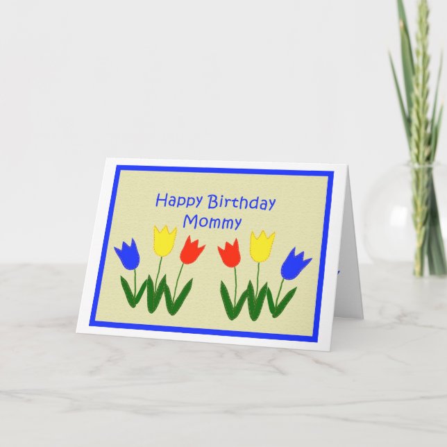 Carte Joyeux anniversaire, maman (Devant)