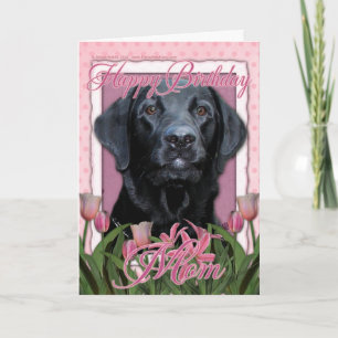 Carte Joyeux Anniversaire Maman - Labrador - Noir - Gage