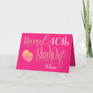 Carte Joyeux Anniversaire Maman N'importe quel âge et no