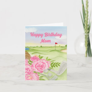 Carte Joyeux Anniversaire Maman Pivoines Sur Parcours de