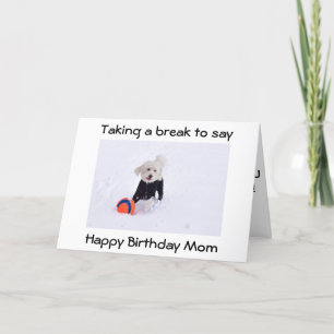 CARTE JOYEUX ANNIVERSAIRE "MAMAN" PRENEZ DU TEMPS POUR P
