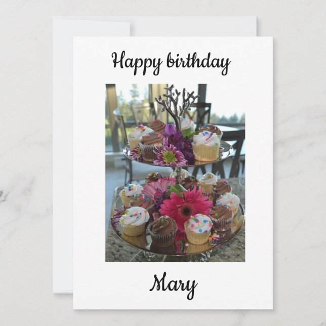 Carte Joyeux anniversaire Mary (Devant)