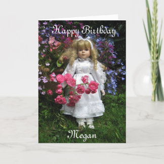 Carte Joyeux anniversaire Megan