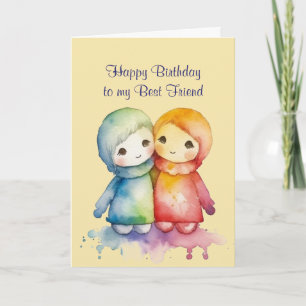 Carte Joyeux anniversaire Merveilleux meilleur ami