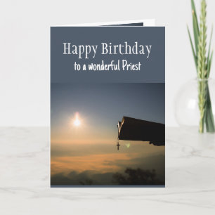 Carte Joyeux Anniversaire Merveilleux Prêtre Confort et 