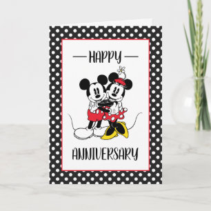 Carte Joyeux Anniversaire Mickey & Minnie