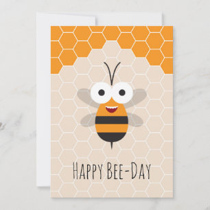Carte Joyeux Anniversaire Mignonne Honey Bee Honeycomb C