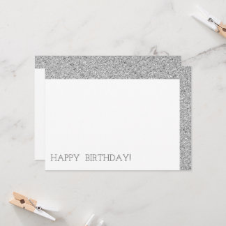 Carte Joyeux Anniversaire Moderne Luxe Personnalisé Part