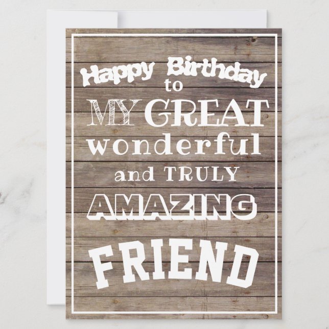 Carte Joyeux anniversaire mon grand ami extraordinaire p (Devant)