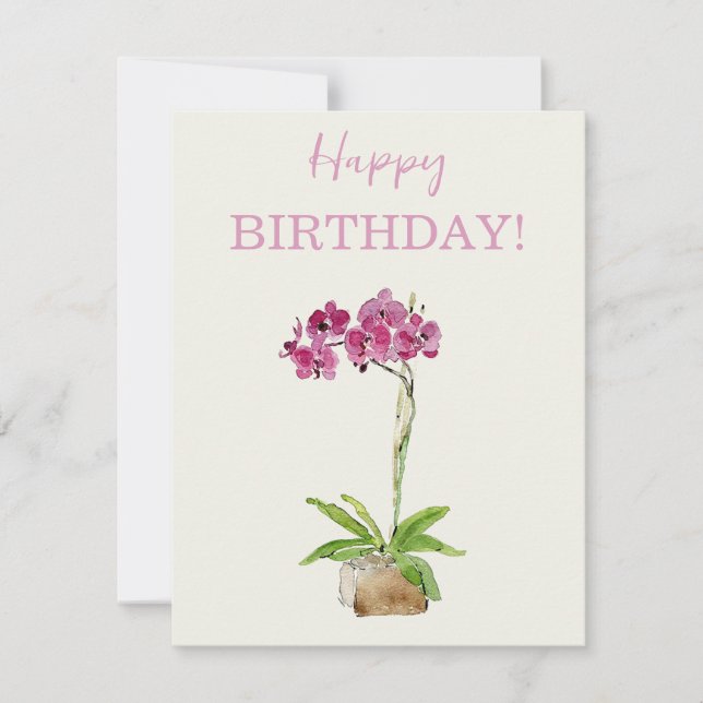 Carte Joyeux Anniversaire Moth Orchard (Devant)