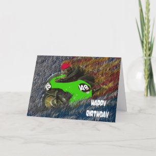 Carte Joyeux Anniversaire Moto