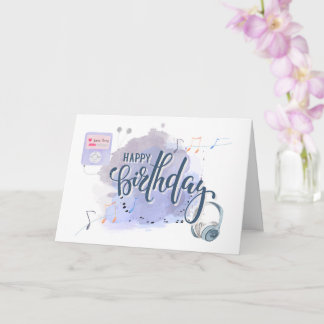 Carte Joyeux Anniversaire Musical Love Songs