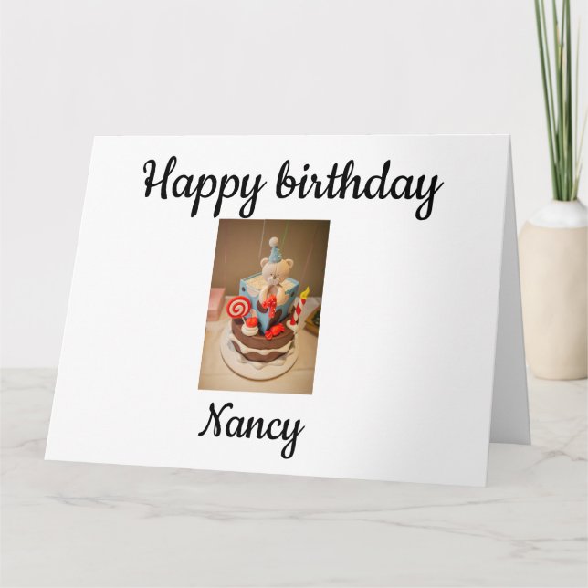 Carte Joyeux anniversaire Nancy (Devant)