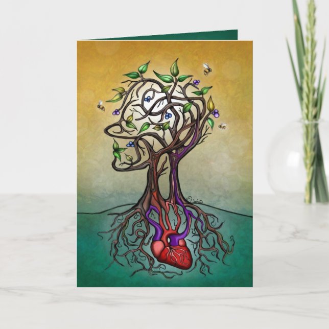 Carte Joyeux anniversaire - Nature humaine (Devant)