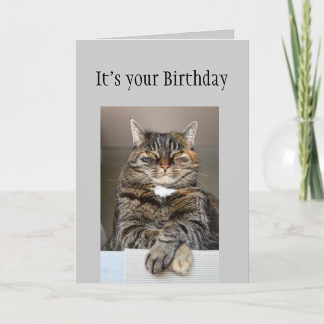 Carte Joyeux Anniversaire Ne regardez pas Vous Age Fun C (Devant)
