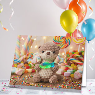 Carte Joyeux Anniversaire Neveu Douce Loutre et Pays d