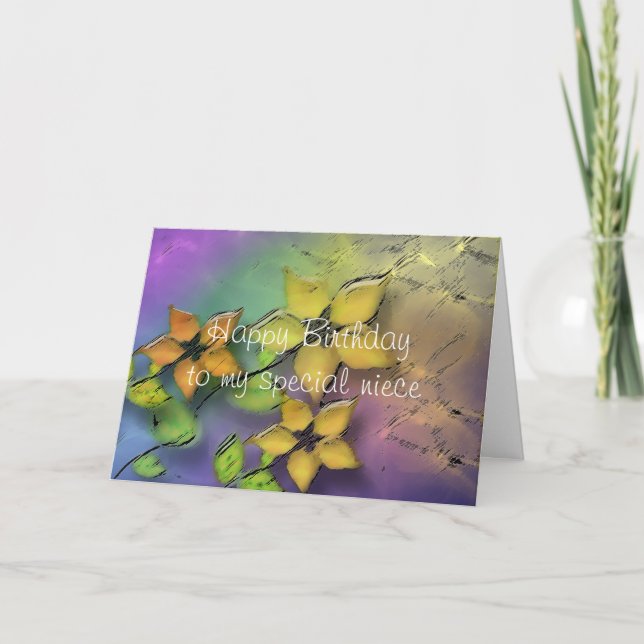 Carte Joyeux anniversaire nièce (Devant)