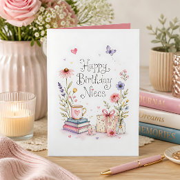 Carte Joyeux Anniversaire Nièce Fantaisiste