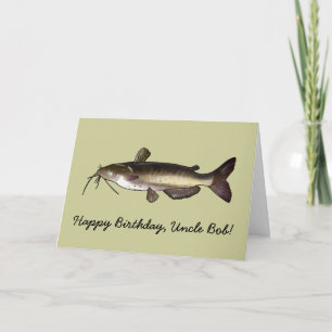 Carte Joyeux Anniversaire Nom Catfish personnalisable