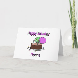 Carte Joyeux anniversaire Nonna grand-mère italienne Ann