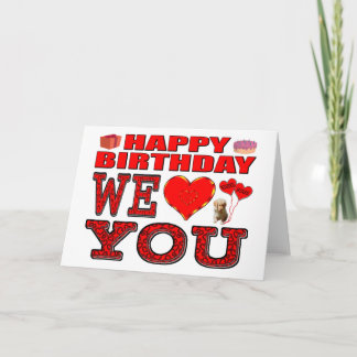 Carte Joyeux Anniversaire Nous Vous Aimons