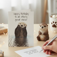 Joyeux anniversaire Otterly Grande nièce