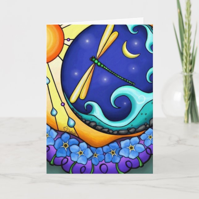 Carte Joyeux Anniversaire - Oubliez-Moi Pas (Devant)