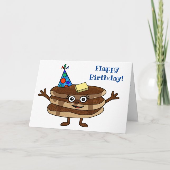Carte "Joyeux anniversaire !" Pancake (Devant)