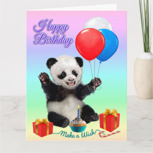 CARTE JOYEUX ANNIVERSAIRE PANDA