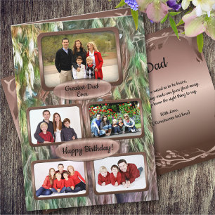 Carte Joyeux anniversaire papa photo OAX1