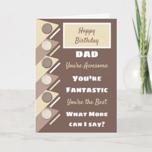 Carte Joyeux Anniversaire Papa, tu es la meilleure crème