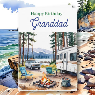 Carte Joyeux Anniversaire Papi Boîte de Matériel de Pê
