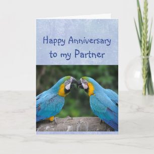 Carte Joyeux Anniversaire Partenaire Parrot Femme Amour
