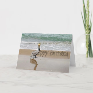 Carte Joyeux anniversaire Pélican