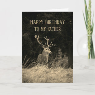 Carte Joyeux Anniversaire Père Plus De Cerfs Chaque Anné