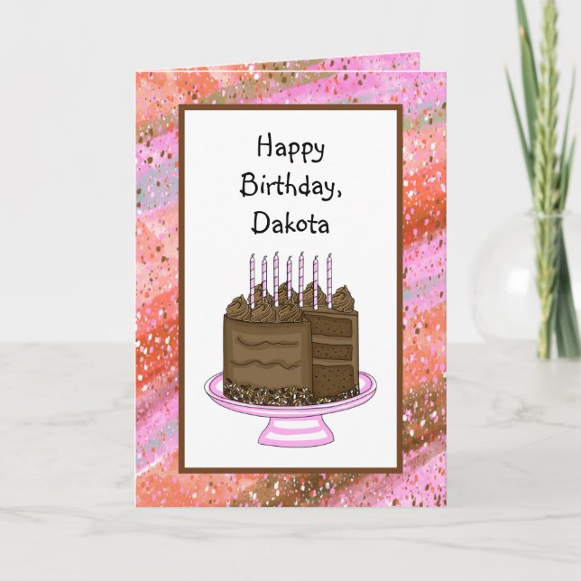 Carte Joyeux anniversaire personnalisé (Devant)
