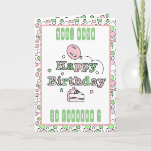 Carte Joyeux anniversaire personnalisé