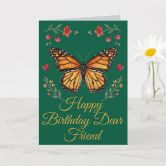 Carte Joyeux Anniversaire Personnalisé avec Papillon Mon