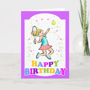 Carte Joyeux anniversaire pour la meilleure joueuse de t