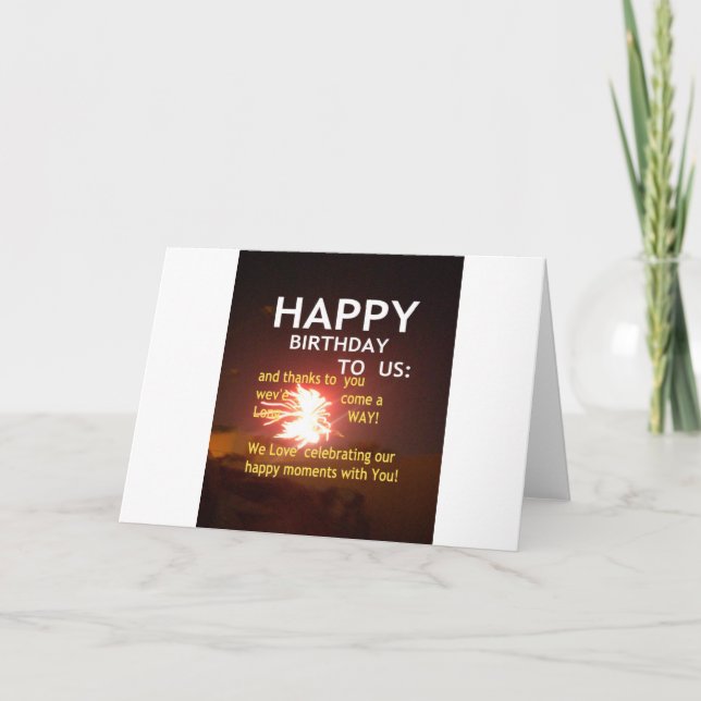 Carte Joyeux anniversaire pour vous (Devant)