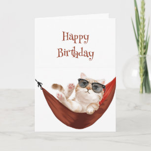 Carte Joyeux anniversaire Prenez le Easy Chat à Hammock 