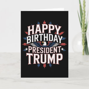 Carte Joyeux Anniversaire Président Trump - Anniversaire