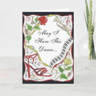 Carte Joyeux Anniversaire, Puisse-Je Avoir Cette Danse..